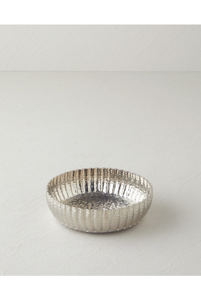 Regina Metal Dekoratif Tabak 15 x 15 x 4.5 cm Silver Image 1