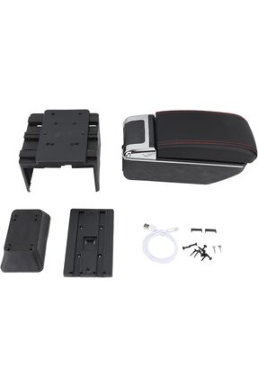 Her Araca Uygun Sürgülü Kol Dayama Kolçak 7 USB'li Çok Fonksiyonlu Lüks Image 3