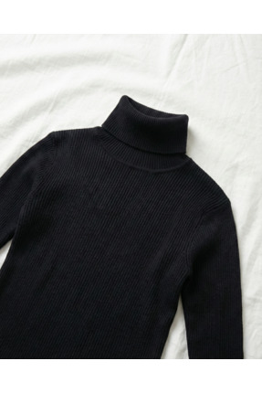 3lü Siyah Beyaz Bej Boğazlı Kazak Mevsimlik Kurtarıcı Parça Pamuklu Balıkçı Yaka Şardonlu Slimfit Image 4