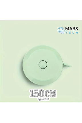 1. Kalite 150 Cm Otomatik Saran Plastik Mezura - 1 Adet Pastel Yeşil Image 1