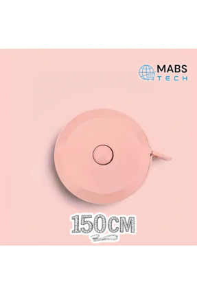 1. Kalite 150 Cm Otomatik Saran Plastik Mezura - 1 Adet Pudra Pembe Image 1