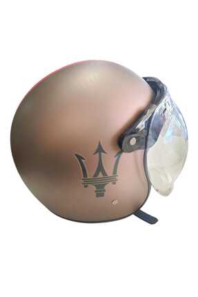 RETRO AÇIK MOTOSİKLET KASKI Image 3