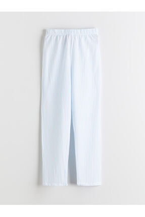 RMZ GİYİM FARKIYLA Gömlek Yaka Çizgili Kız Çocuk Pijama Takım Image 4