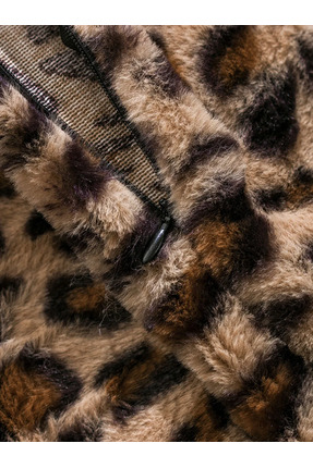 LCW HOME Karışık Leopar Desenli Kırlent Kılıfı 45x45 Cm Image 3