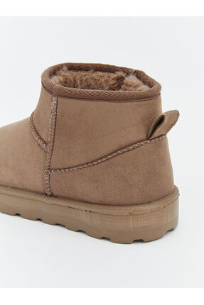 LCW STEPS Kahverengi Içi Kürk Astarlı Süet Görünümlü Kadın Bot Image 4