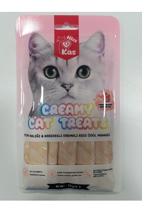 25x15gr adet ton balığı karidesli kremalı sıvı kedi ödül maması Image 0
