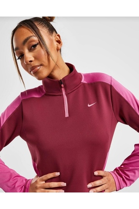 Dri-FIT Kadın Uzun Kollu 1/4 Fermuarlı Antrenman Üstü Image 1
