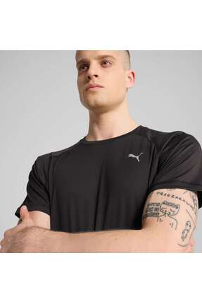 Run Velocity (Poly) Erkek Siyah T-Shirt Image 4