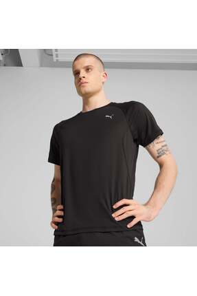 Run Velocity (Poly) Erkek Siyah T-Shirt Image 6