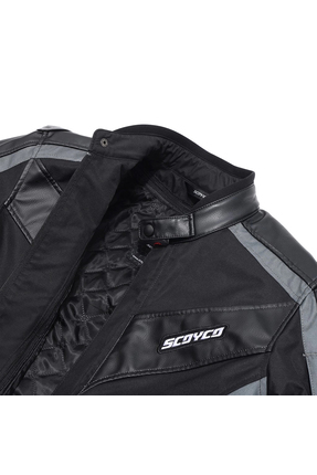 jk152 Siyah Gri Motosiklet Montu Image 4