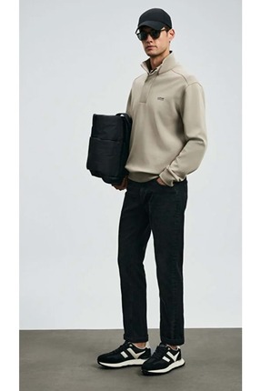 112200262 Wıllıam Spor Jean Erkek Pantolon Slim Fit Erkek Kot Pantolon SİYAH Image 3