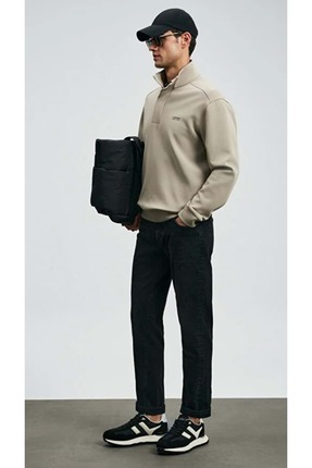 112200262 Wıllıam Spor Jean Erkek Pantolon Slim Fit Erkek Kot Pantolon SİYAH Image 5