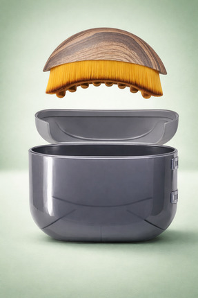 Kutulu Lenf Drenaj Masaj Fırçası Yüz Çene Boyun Kıl Image 1