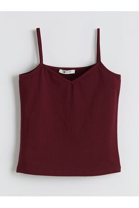 V Yaka Askılı Kadın Atlet 5'li Image 2