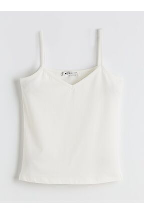 V Yaka Askılı Kadın Atlet 5'li Image 4