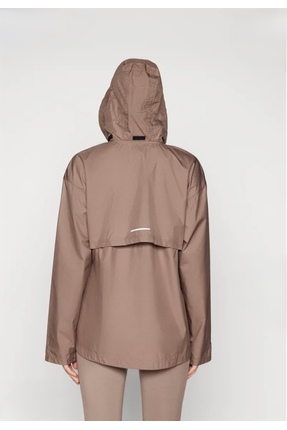 Fast Repel Running Full-Zip Hooded Kahverengi Kadın Yağmurluk Image 2