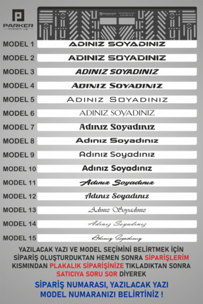 Parlak Beyaz Zemin Otomobil Araç Plakalık (2 Adet ) Kişiye Özel Yazılı Image 1