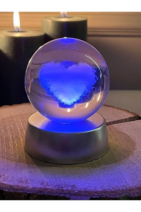 Kalpli Cam Küre 3 Boyutlu Aşk Küresi Image 4