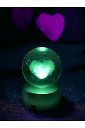 Kalpli Cam Küre 3 Boyutlu Aşk Küresi Image 5