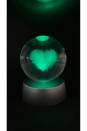 Kalpli Cam Küre 3 Boyutlu Aşk Küresi Image 2