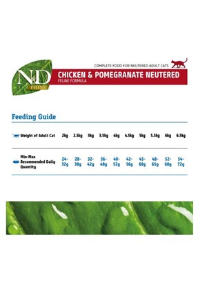 Tahılsız Tavuklu Narlı Kısırlaştırılmış Kedi Maması 1,5 Kg Image 2