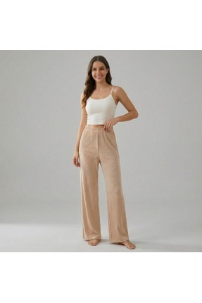 Kadın Fitilli Rahat Pantolon & Eşofman, Gündelik Rahat Ev Giyim Pijama Image 1