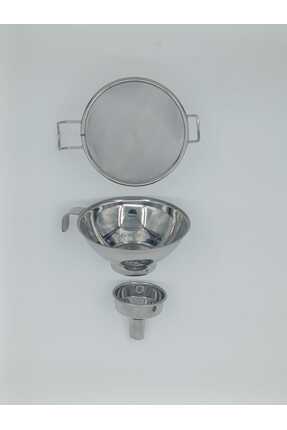 süzgeç-huni seti, paslanmaz çelik, 3 parça Image 2