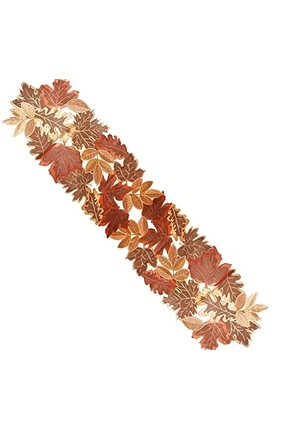 Sonbahar yaprakları polyester runner- 35x 85 cm kısa Image 0