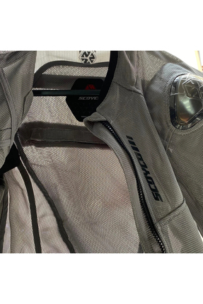 JK194 Korumalı Yazlık Motosiklet Montu Gri (YENİ SEZON) Image 4