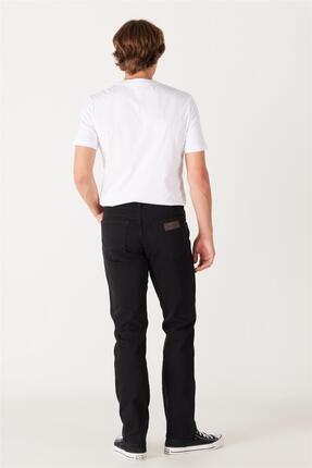 Texas Authentic Straight Fit Normal Bel Esnek Siyah Pantolon Image 3