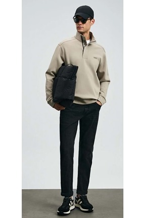 112200262 Wıllıam Spor Jean Erkek Pantolon Slim Fit Erkek Kot Pantolon SİYAH Image 4