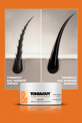 Toni & Guy Yeniden Yapılandırıcı Yoğun Onarıcı Saç Bakım Maskesi 200ML Image 2
