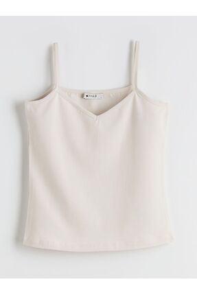 V Yaka Askılı Kadın Atlet 5'li Image 5