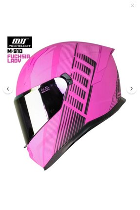 M-910 LADY FULL FACE KASK GÜNEŞ VİZÖRLÜ FUCHSIA (renkli cam) Image 1