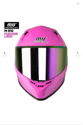 M-910 LADY FULL FACE KASK GÜNEŞ VİZÖRLÜ FUCHSIA (renkli cam) Image 0