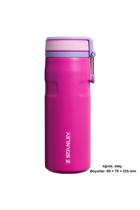 The IceFlow Twist Flip Termos 0.47 LT Termos Kupa Kamp Matara FUŞYA Image 3