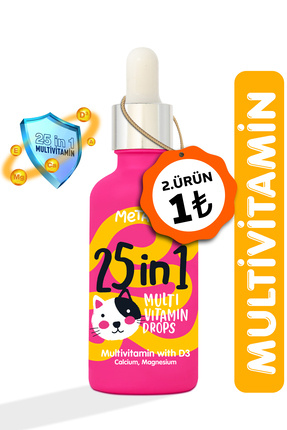 Kediler Için Premium Multi Vitamin Damla, Doğal Ve Organik Içerikli Kedi Vitamini, 50 ml Image 0