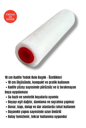 Iz Bırakmayan Ipek Fırça Ekstra Güçlü No: 1.5 + Sünger Rulo Seti 10 Cm + Yedek + Kadife Yedek 10 Cm Image 6