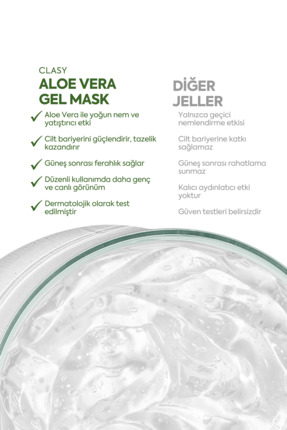 Aloevera Gel Mask - Gençleştirici Jel Maske Image 6