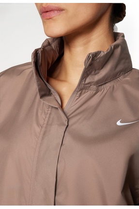 Fast Repel Running Full-Zip Hooded Kahverengi Kadın Yağmurluk Image 1