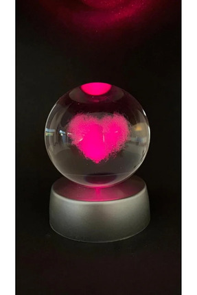 Kalpli Cam Küre 3 Boyutlu Aşk Küresi Image 1