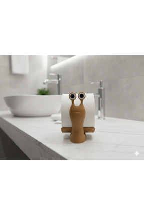 Salyangoz Tuvalet Kağıdı Tutucu Dekoratif & Fonksiyonel Banyo Dekorasyonu Banyo Organizeri Image 2