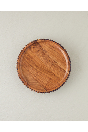 Rustique Akasya Sunumluk 28x5 Cm Kahverengi Image 1