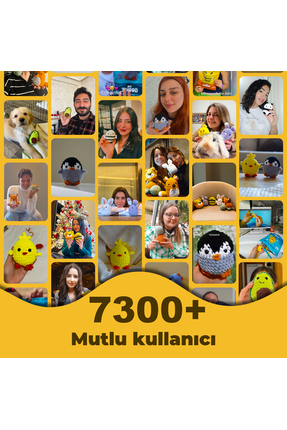 Salyangoz Tığ Kiti Yeni Başlayanlar İçin Videolu Amigurumi Örgü Oyuncak Seti- Pratik Örgü İp Image 3