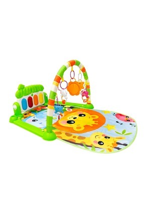 Piyanolu Orman Desenli Bebek Oyun Halısı – 0+ Ay, Hayvan Figürlü Işıklı ve Müzikli Gelişim Matı Image 3