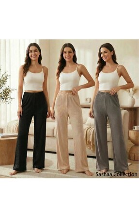 Kadın Fitilli Rahat Pantolon & Eşofman, Gündelik Rahat Ev Giyim Pijama Image 0