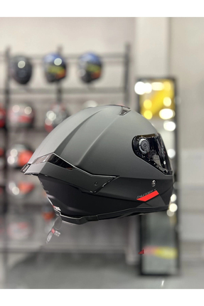 Helmets Thunder 4 Matt Black Kask Şeffaf Vizörlü Image 4