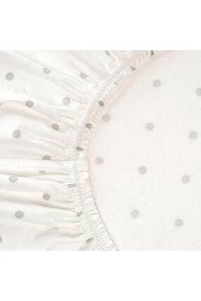 Lenast Lastikli Çarşaf Seti, Beyaz-kahverengi - 2li Paket Image 1