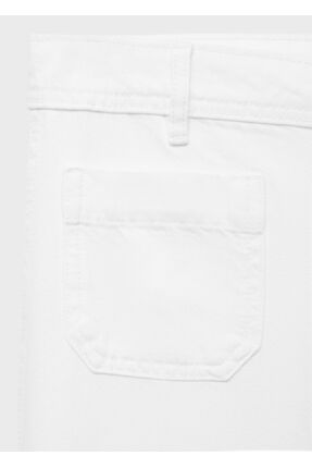 Düğmeli wideleg jean Image 4