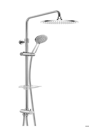 Tiera Teleskobik Kolonlu Banyo Tepe Duş Sistemi Kare Takım 102158042 Image 0